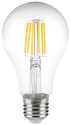 V-TAC Bec Led A60 E27 10W CU FILAMENT 3000K ALB CALD (SKU-214410) - artledconcept
