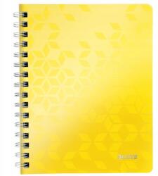Leitz Spirálos Jegyzettömb kockás A5 Pp Leitz Wow, sárga 46410 (46410016)