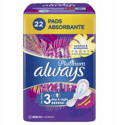 Always Platinum Night (3-as méret) Szárnyas egészségügyi betét 22 db (8001841913919)
