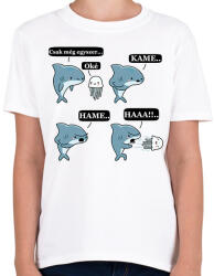 printfashion SharKAMEHAMEHAA. . (A) - Gyerek póló - Fehér (17719591)