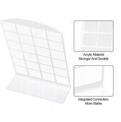 MIXFORM Fülbevalótartó állvány, műanyag, átlátszó, 8.7x3.5x13.5cm, 2db (13WB32127)