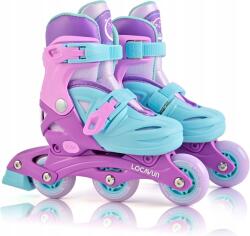 Gyerek görkorcsolya Locavun állítható világító 30-35 színes strapabíró 4in1