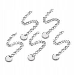 MIXFORM Hosszabbító lánc kézműves medállal, acél, 57-60mm, 5db (13WB29707)
