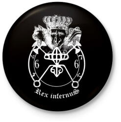 printfashion Bael pescétje - Occult Design - Kitűző, hűtőmágnes - Fekete (17717674)