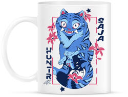printfashion Demon Hunters Huntrix tigris - Saja boys - kpop - Bögre - Fehér (17797982)