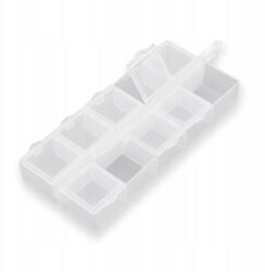 MIXFORM Gyöngytartó, Műanyag, 10 rekeszes, 13.2x6.2x2.05cm, 1db (13WB23488)
