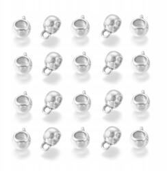 MIXFORM Ékszertartó, Ötvözet, Antik Ezüst, 8x5mm, Lyuk 2mm és 5mm, 20db