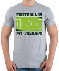 printfashion Foci a terápiám - Férfi póló - Sport szürke (17826434)