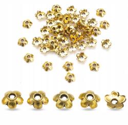 MIXFORM Gyöngykupak Fém Virág 6.5x6.5x2mm 50db (13WB18365)