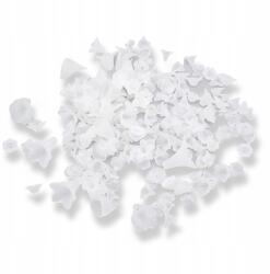 Mixform Akril gyöngyök matt, átlátszó, virág, 8-35x5-40x7-15mm, 50g~95db (13WB14411)