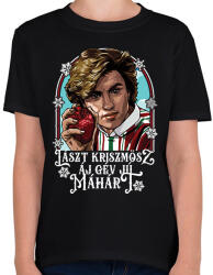 printfashion Lászt Kriszmösz - Gyerek póló - Fekete (17804422)