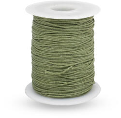 MIXFORM Viaszolt pamut zsinór, sötét olívazöld, 1mm, 90m/tekercs (13WB31496)