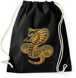 printfashion Kígyó - Sportzsák, Tornazsák - Fekete (17743918)