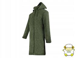 KRYSTA Női gyapjú kabát kapucnival téli Eko