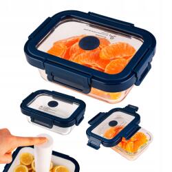 SuperButelki Üveg Vákuumos Uzsonnás Doboz Vákuumos Tároláshoz 370 ML (POJEMNIK_PROZNIA_370)