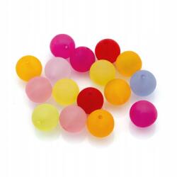 Mixform Akril gyöngyök, matt, átlátszó, kerek Szín: Mix 14mm 16db/25g (13WB23902)