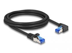 Delock Cablu de rețea RJ45 Cat. 6A S/FTP drept/dreapta 2 m negru (80223) DL80223 (DL80223)