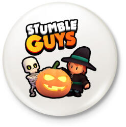 printfashion Stumble guys halloween - Kitűző, hűtőmágnes - Fehér (17771321)
