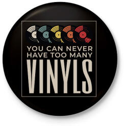 printfashion Bakelit gyűjtő - Kitűző, hűtőmágnes - Fekete (17854282)