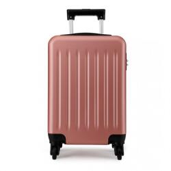 Konofactory Rózsaarany strapabíró műanyag bőrönd TSA zárral „Defender - méret L, XL (K1872solo-rosegold-HU)