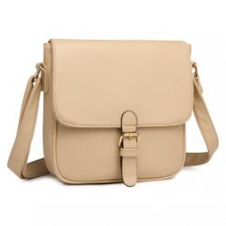 Konofactory Bézs kis táska csattal „Kamala (K003-beige-HU)