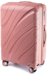 Rogal Arany-rózsaszín strapabíró keményhéjú bőrönd „Tide TSA zárral - méret M, L, XL (KPP5solo-rosegold-HU)