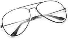Sunmania Fekete átlátszó pilóta szemüveg " Aviator" (1912-black-HU)