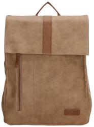Beagles Bézs elegáns bőr hátizsák „Twister (R18087-016-taupe-HU)