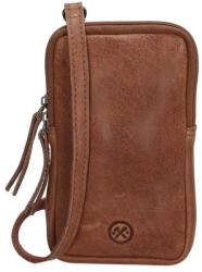 Hide & Stitches Barna bőr mobiltáska „Skylar (K18632-005-cognac)
