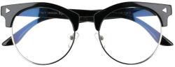 Sunmania Fekete Clubmaster szemüveg kékfény-szűrővel " Blue Hype" (2763-black-HU)