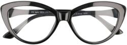 Sunmania Fekete átlátszó macskaszem szemüveg " Sunny" (4431-black-HU)