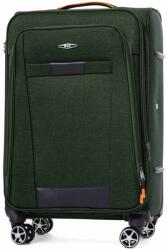 Rogal Zöld vízálló utazóbőrönd „Navigator expanderrel - méret M, L, XL (KS030solo-green-HU)