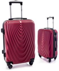 Rogal Piros 2 részes szett keményfedeles bőrönddel „Motion - M, L + M, XL (S663set2-burgundy-HU)