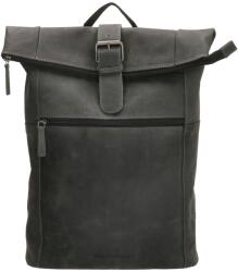 Hide & Stitches Fekete laptopos bőr hátizsák „Ellegance (R20038-001-black-HU)