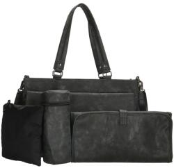 Charm London Fekete 4db-os pelenkázó szett „Family (K20036-001-black-HU)