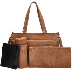 Charm London Barna 4db-os pelenkázó szett „Babyboom (K20037-006-brown-HU)