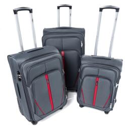 Rogal Szürke 3 darabos vízálló bőröndkészlet " Practical" - M, L, XL (SS020set-grey-HU)