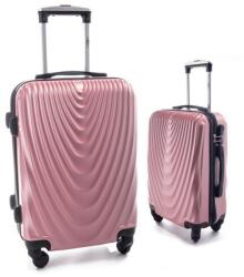 Rogal Rózsaarany 2 részes szett keményfedeles bőrönddel „Motion - M, L + M, XL (S663set2-rosegold-HU)