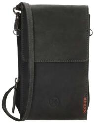 Hide & Stitches Fekete valódi bőr mobiltáska „Freya (K20584-001-black)