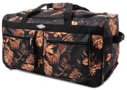 Rogal Bézs-fekete gurulós utazótáska " Comfort" - L, XL, XXL méret (CTA4123-leaves-HU)