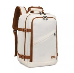 Konofactory Bézs strapabíró hátizsák repülőre " Transporter" - M méret (R231-beige-brown-HU)