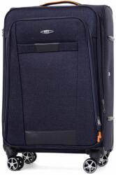 Rogal Sötétkék vízálló utazóbőrönd „Navigator expanderrel - méret M, L, XL (KS030solo-navy-HU)