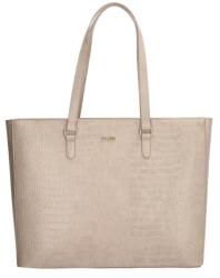Charm London Bézs bordázott shopper táska „Olympia (K20322-117-lighttaupe-HU)