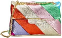 Charm London Színes luxus bőr crossbody táska „Trinity (KL598-1184-rainbow-HU)
