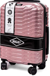 Rogal Rózsaszín extravagáns keményhéjú bőrönd „Shiny - méret M, L, XL (KPC2solo-rosegold-HU)