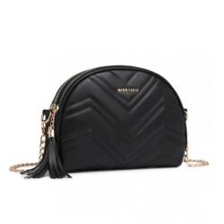 Konofactory Fekete kerek crossbody táska „Moonlight (K236-black-HU)