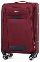 Rogal Piros vízálló utazóbőrönd „Navigator expanderrel - méret M, L, XL (KS030solo-burgundy-HU)