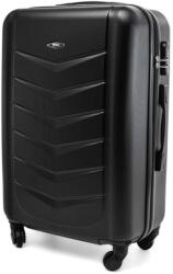 Rogal Fekete strapabíró gurulós bőrönd „Armor - M, L, XL méret (K520solo-black-HU)