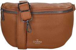 Charm London Barna elegáns bőr övtáska " Alexis" (L1061-005-cognac-HU)
