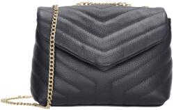 Charm London Sötétkék luxus bőr crossbody táska „Eminence (K689-002-navy-HU)